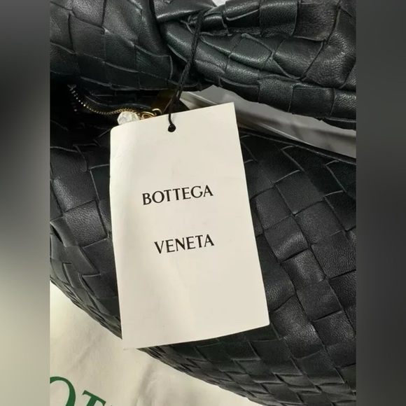 NWT Bottega Veneta Jodie Teen Intrecciato Hobo Bag Inkwell Green Gold Hardware - Picture 2 of 8
